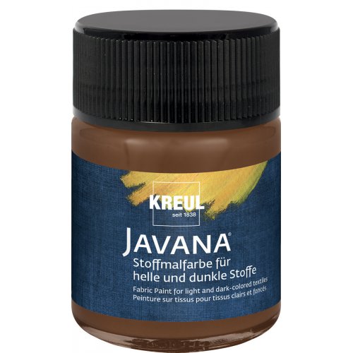 Barva na světlý a tmavý textil JAVANA 50 ml HNĚDÁ