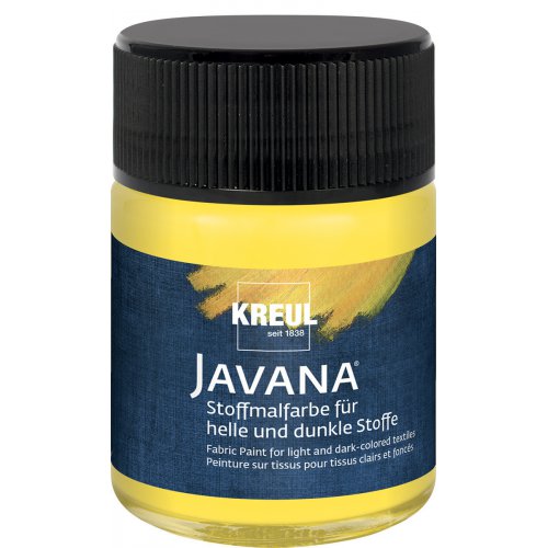 Barva na světlý a tmavý textil JAVANA 50 ml ŽLUTÁ