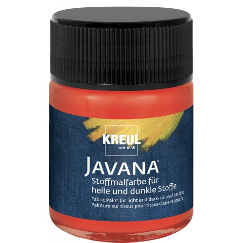 Barva na světlý a tmavý textil JAVANA 50 ml ČERVENÁ