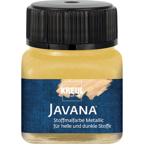 Barva na textil metalická JAVANA 20 ml ZLATÁ