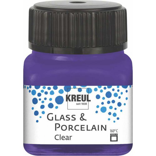 Barva na sklo a porcelán KREUL clear 20 ml FIALOVÁ