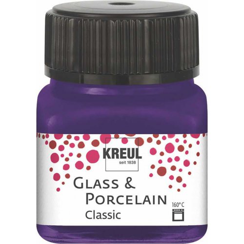 Barva na sklo a porcelán KREUL classic 20 ml FIALOVÁ