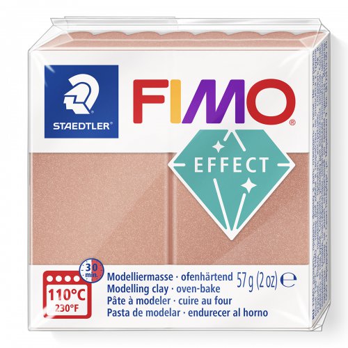 FIMO efekt 57g PERLEŤOVÁ RŮŽOVOZLATÁ