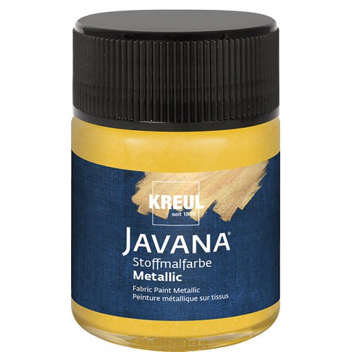 Barva na textil metalická JAVANA 50 ml ZLATÁ