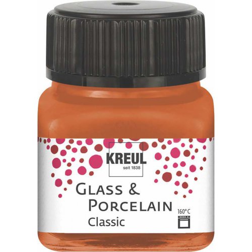 Barva na sklo a porcelán KREUL classic 20 ml MĚDĚNÁ