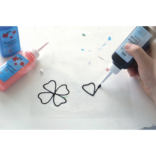 Barva na sklo WINDOW COLOR 80 ml glitter FIALOVÁ - KREUL_WindowColorClear_Kontur.jpg