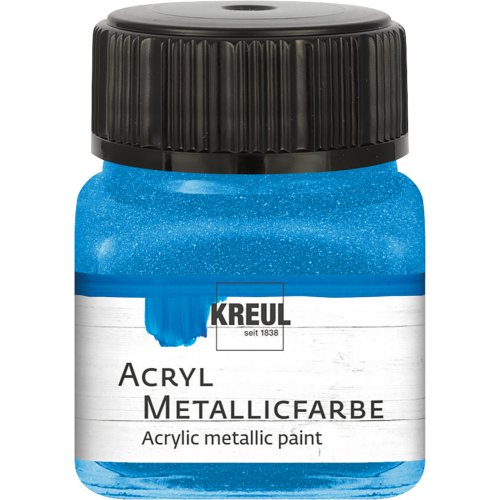 Akrylová barva metalická KREUL 20 ml modrá