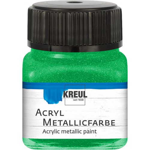 Akrylová barva metalická KREUL 20 ml zelená