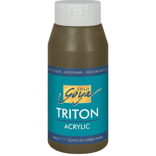 Akrylová barva TRITON SOLO GOYA 750 ml HNĚDOZELENÁ