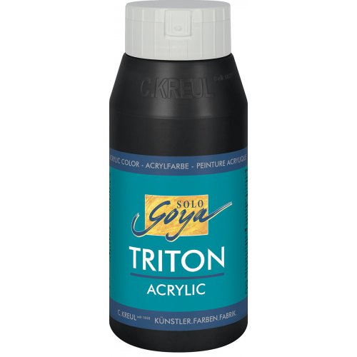 Akrylová barva TRITON SOLO GOYA 750 ml ČERNÁ