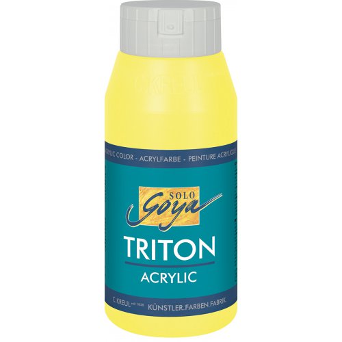 Akrylová barva TRITON SOLO GOYA 750 ml SVÍTÍCÍ ŽLUTÁ