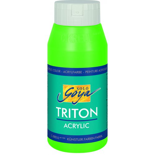 Akrylová barva TRITON SOLO GOYA 750 ml SVÍTÍCÍ ZELENÁ