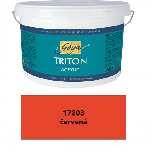 Akrylová barva TRITON SOLO GOYA 2500 ml ČERVENÁ