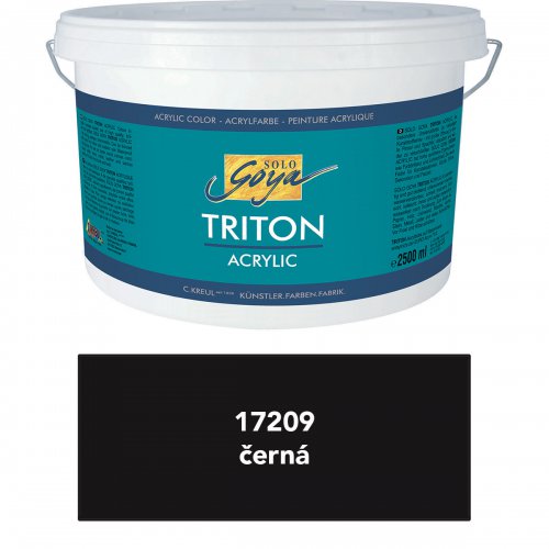 Akrylová barva TRITON SOLO GOYA 2500 ml ČERNÁ