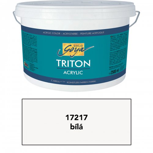 Akrylová barva TRITON SOLO GOYA 2500 ml BÍLÁ