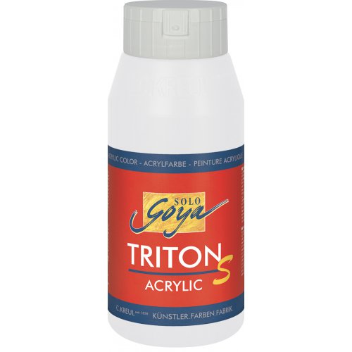 Akrylová barva TRITON SOLO GOYA lesk 750 ml BÍLÁ