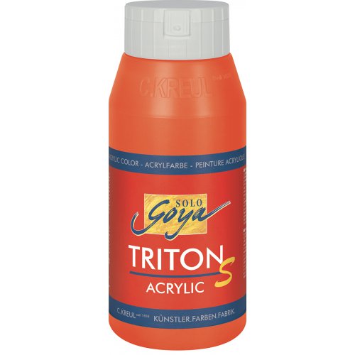 Akrylová barva TRITON SOLO GOYA lesk 750 ml ČERVENÁ