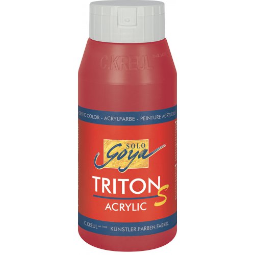 Akrylová barva TRITON SOLO GOYA lesk750 ml KARMÍNOVÁ