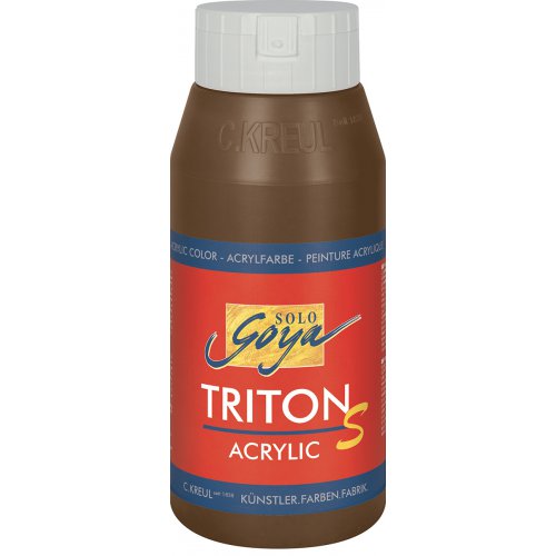 Akrylová barva TRITON SOLO GOYA lesk 750 ml HNĚDÁ