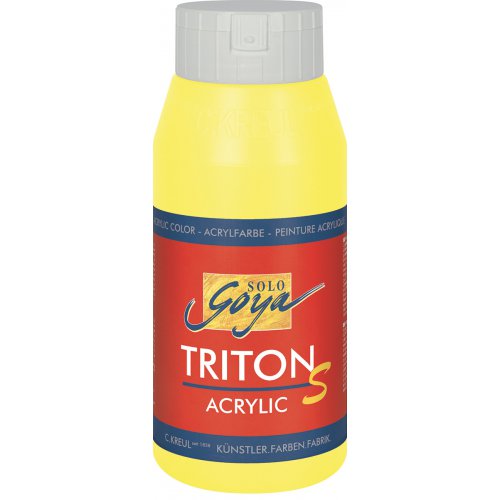 Akrylová barva TRITON SOLO GOYA lesk 750 ml ŽLUTÁ