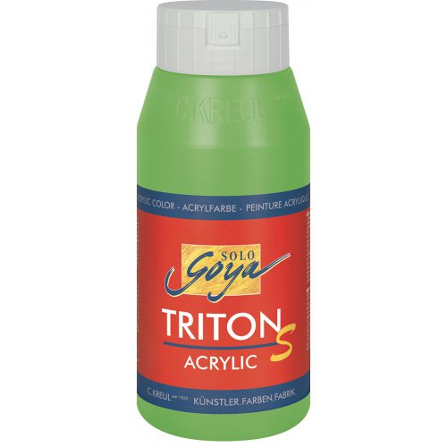 Akrylová barva TRITON SOLO GOYA lesk 750 ml ŽLUTOZELENÁ