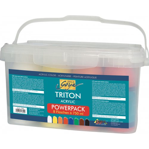 Sada Akrylová barva TRITON SOLO GOYA 750 ml 8 barev