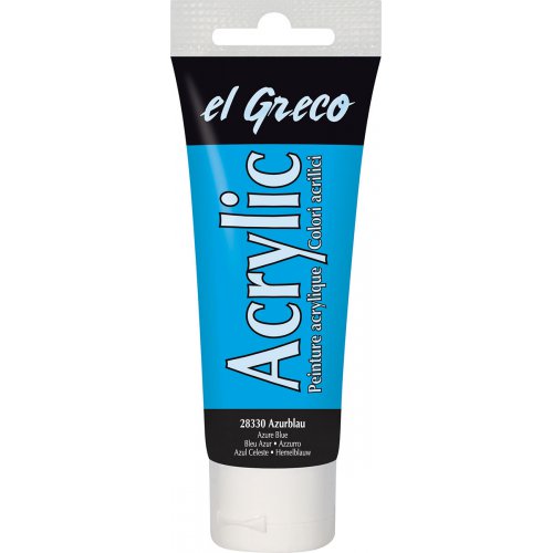 Akrylová barva EL GRECO 75 ml AZUROVÁ