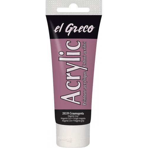 Akrylová barva EL GRECO 75 ml šedá magenta