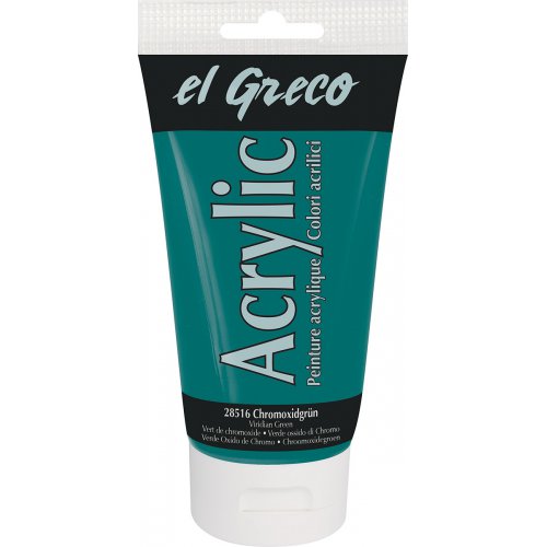 Akrylová barva EL GRECO 150 ml viridian zelená