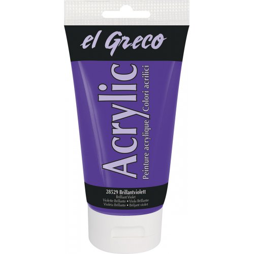 Akrylová barva EL GRECO 150 ml brilantní fialová