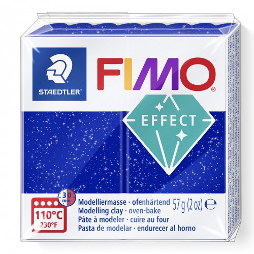 FIMO efekt 57g MODRÁ SE TŘPYTKAMI