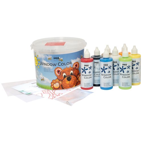 Sada Barvy na sklo WINDOW COLOR MEDVĚD - CK40151_KREUL_WindowColor_Powerpack_Medved_obsah.jpg
