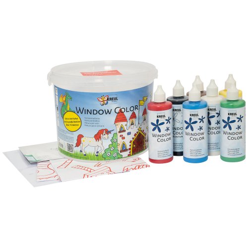 Sada Barvy na sklo WINDOW COLOR HRAD - CK40155_KREUL_WindowColor_Powerpack_Hrad_obsah.jpg