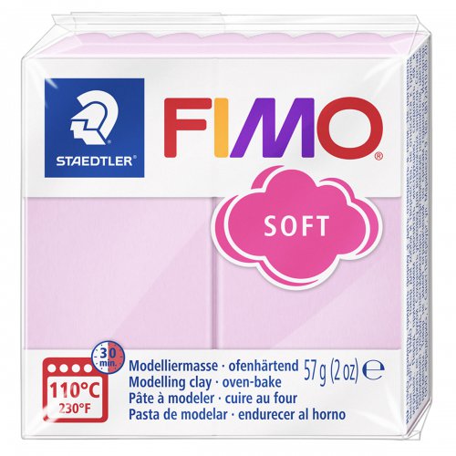 FIMO soft 57g PASTEL RŮŽOVÁ RŮŽE