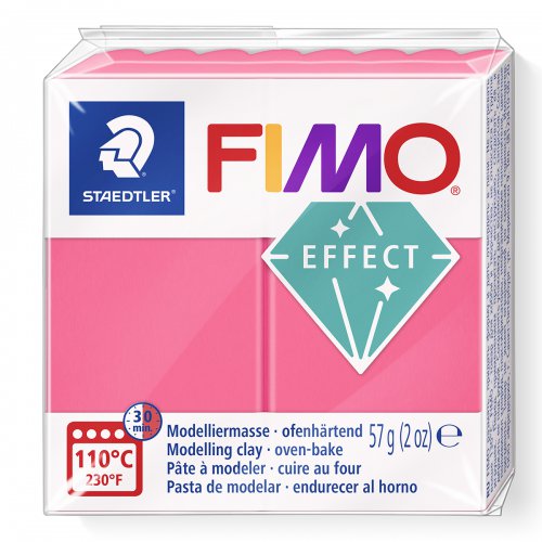 FIMO efekt 57g TRANSPARENTNÍ ČERVENÁ