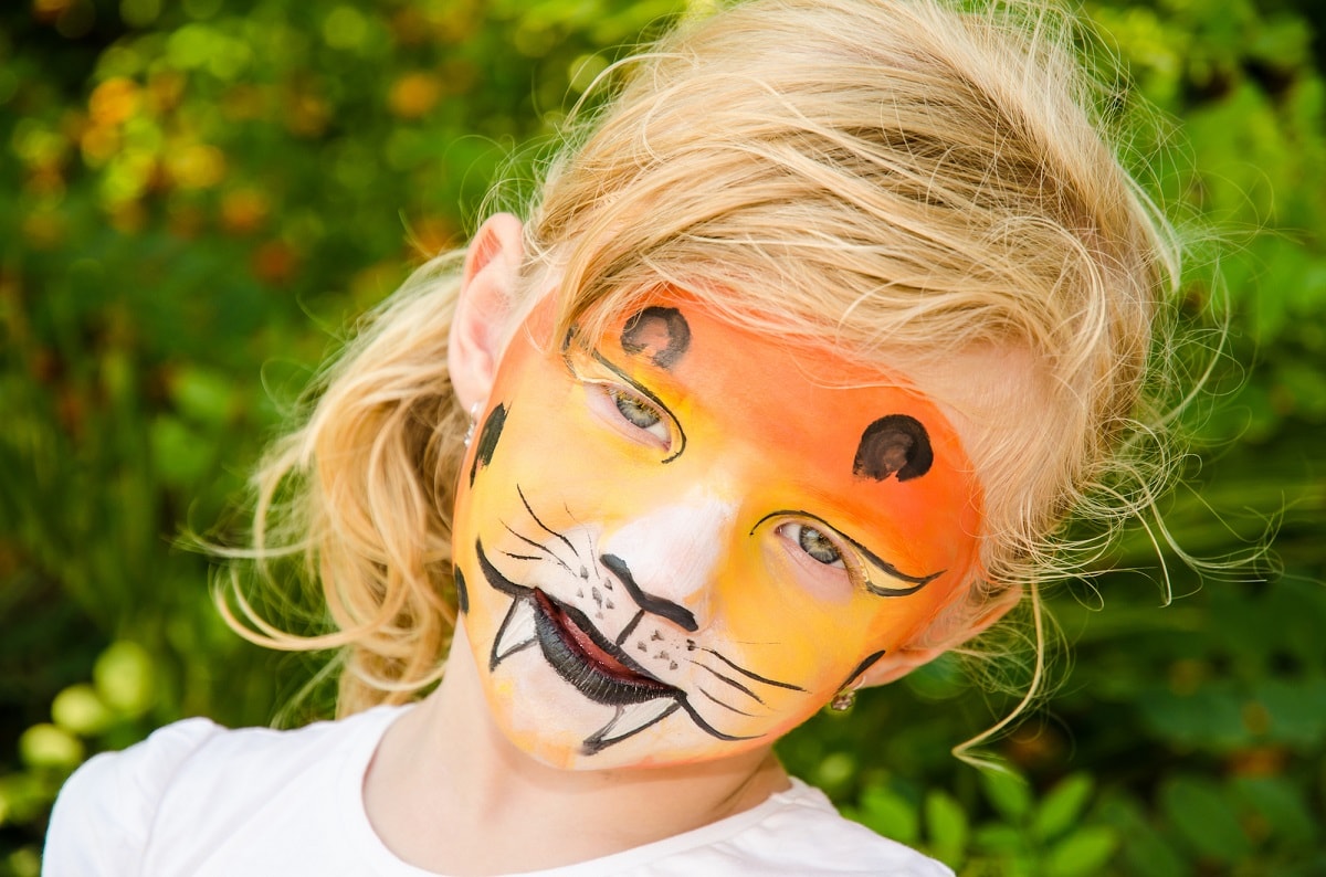 malování na obličej tygr
