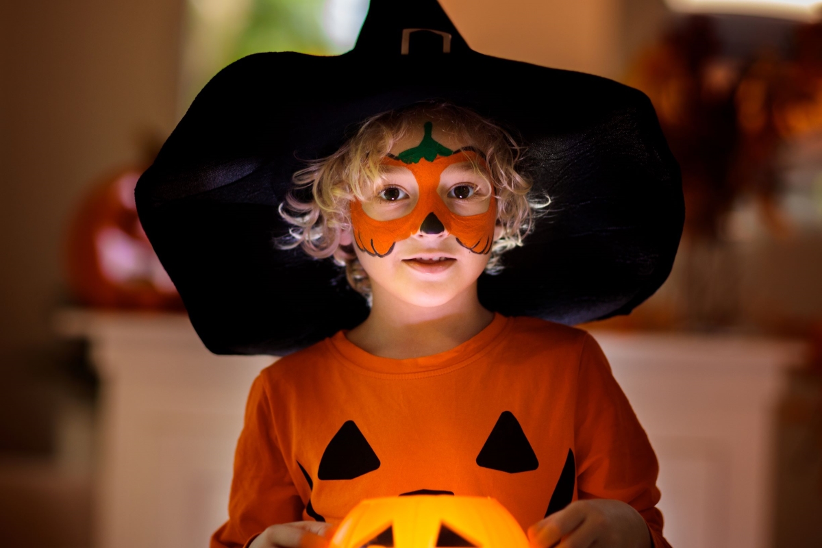 Halloween malování na obličej dýně